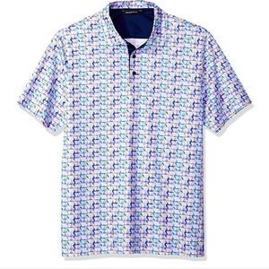*RARE* Bugatchi Mens Modern Trim Fit Candy Polo